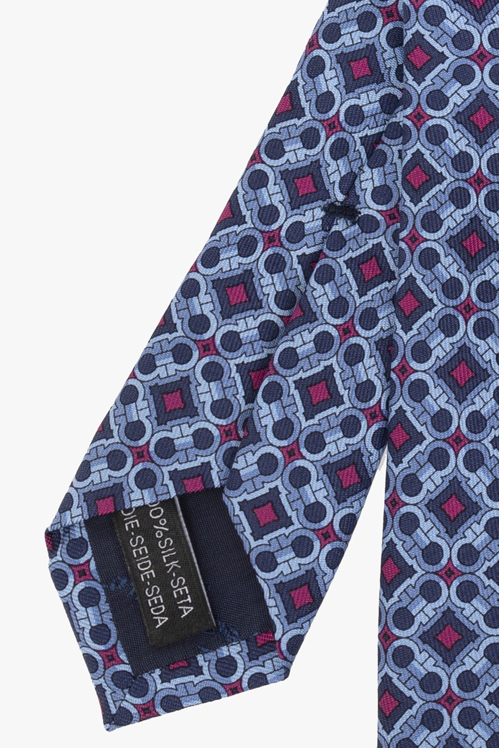 アクセサリーその他 FERRAGAMO NAVY BLUE SILK TIE Silk tie - Men | Ferragamo